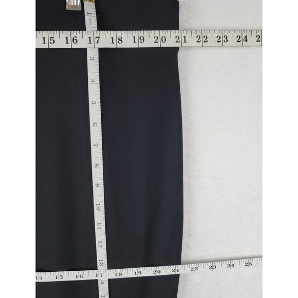 3X Black Midi Knit Skirt Fitted Pull On Lace Slit Party Gothic Dark Romantic - Picture 4 of 5